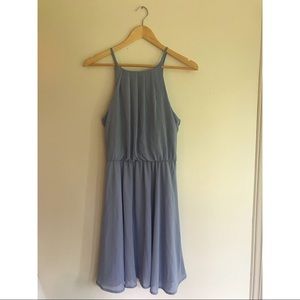 Francesca’s Oxford blue dress